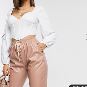 ASOS Corset in white